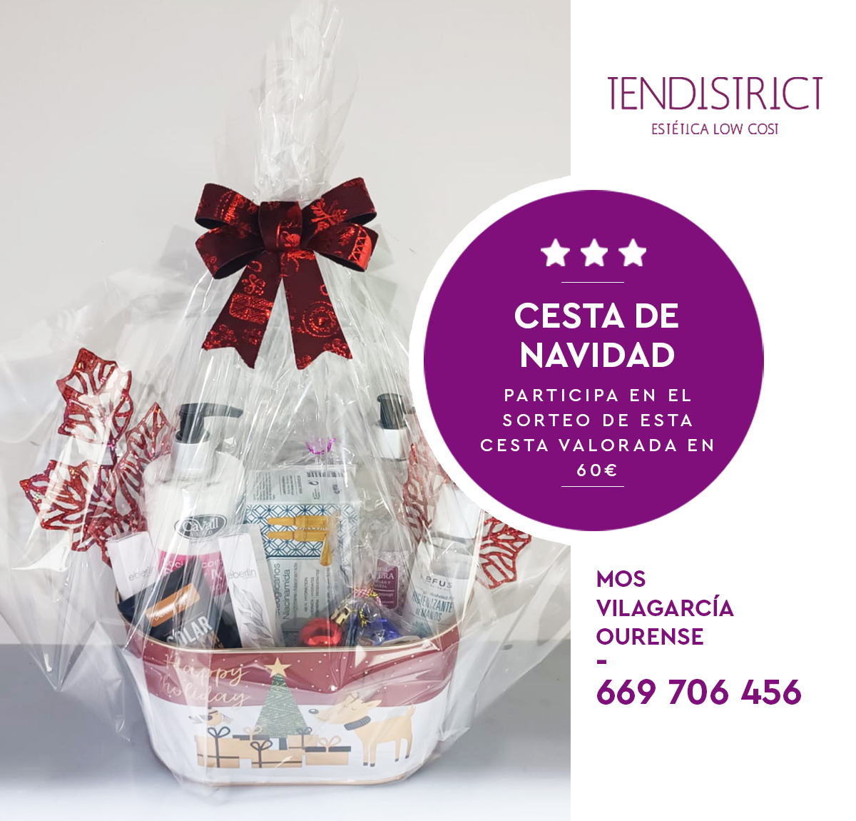 Regalo Cesta de Navidad cosmeticos