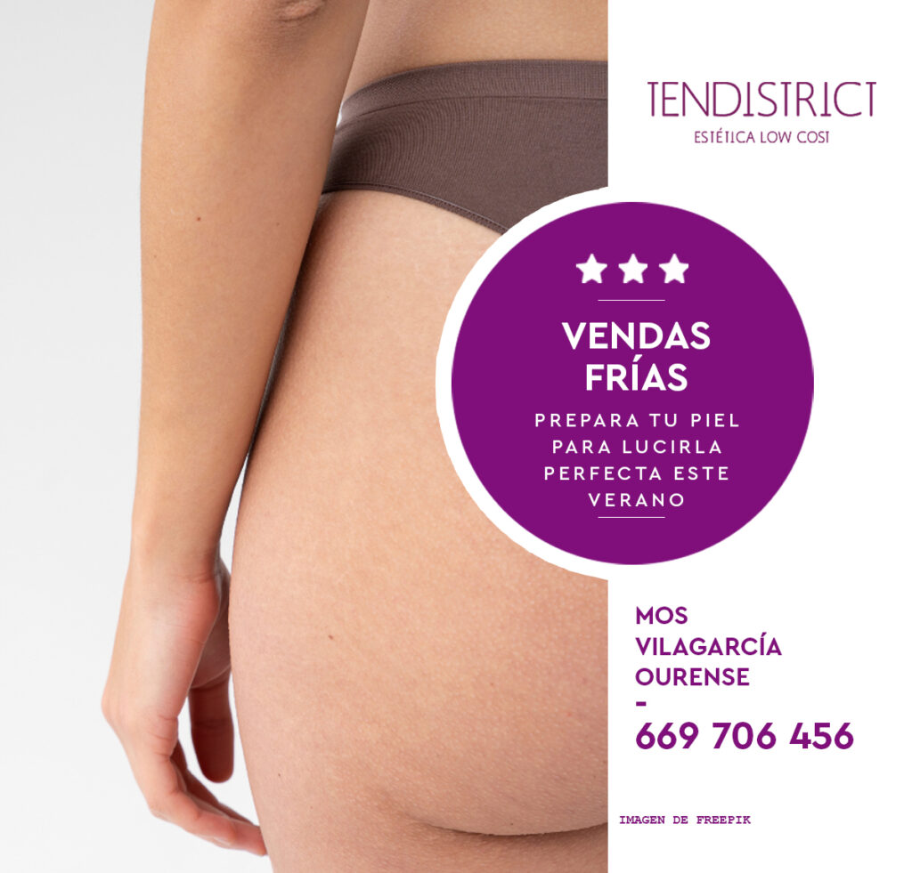 tratamiento de vendas frías para la celulitis y piel de naranja